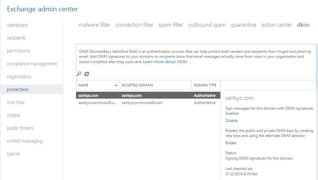 Exchange-Admin-DKIM